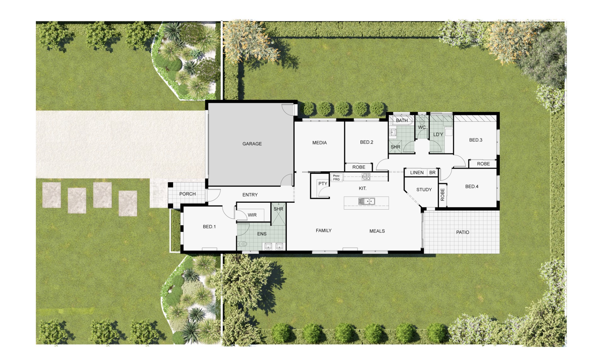 Indicative floor plan of The Riverpark 245
